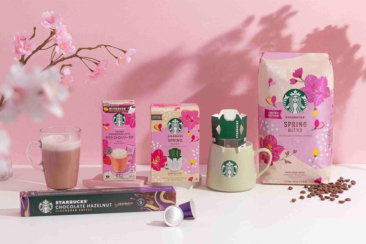 星巴克家享咖啡櫻花季夢幻回歸 櫻花草莓風味拿鐵擁有粉嫩氛圍