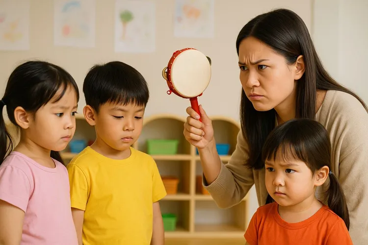 課後延長照護班容易發生老師不熟孩子，孩子也不熟老師的狀況。AI生成