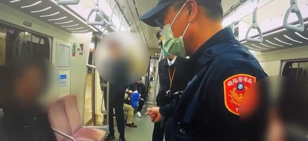 男子火車上揚言殺人 鐵路警察登車逮人法辦