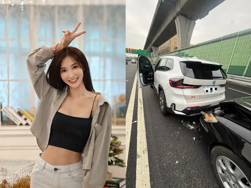 八點檔女星遭後方車追撞！現場照曝光    算命師早預言車關