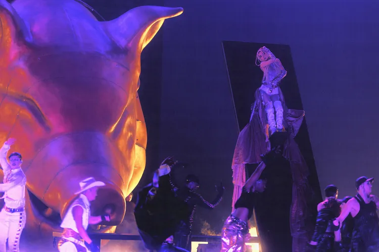 貪婪大豬頭也沒法登上蔡依林中國演唱會舞台。資料照片