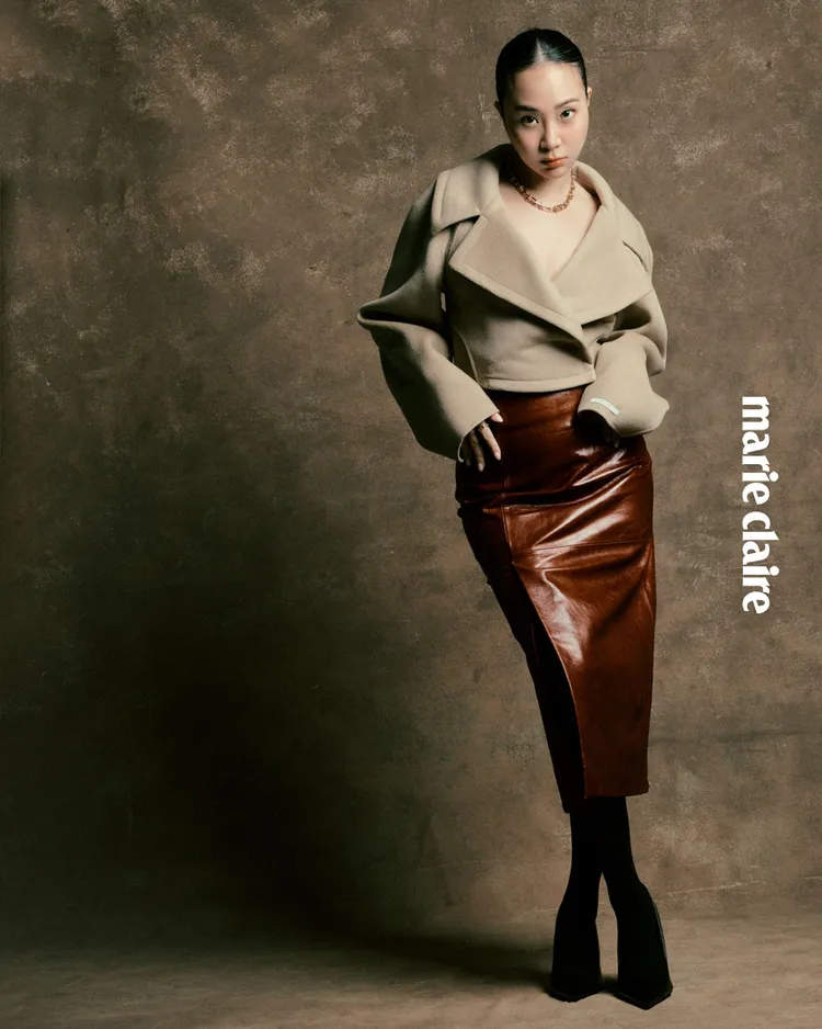 Melinda拍攝《Marie Claire美麗佳人》封面。《Marie Claire美麗佳人》國際中文版提供