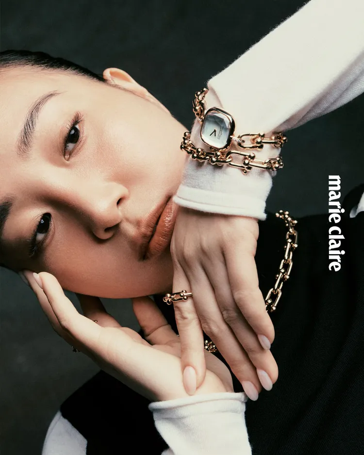 Melinda拍攝《Marie Claire美麗佳人》封面。《Marie Claire美麗佳人》國際中文版提供