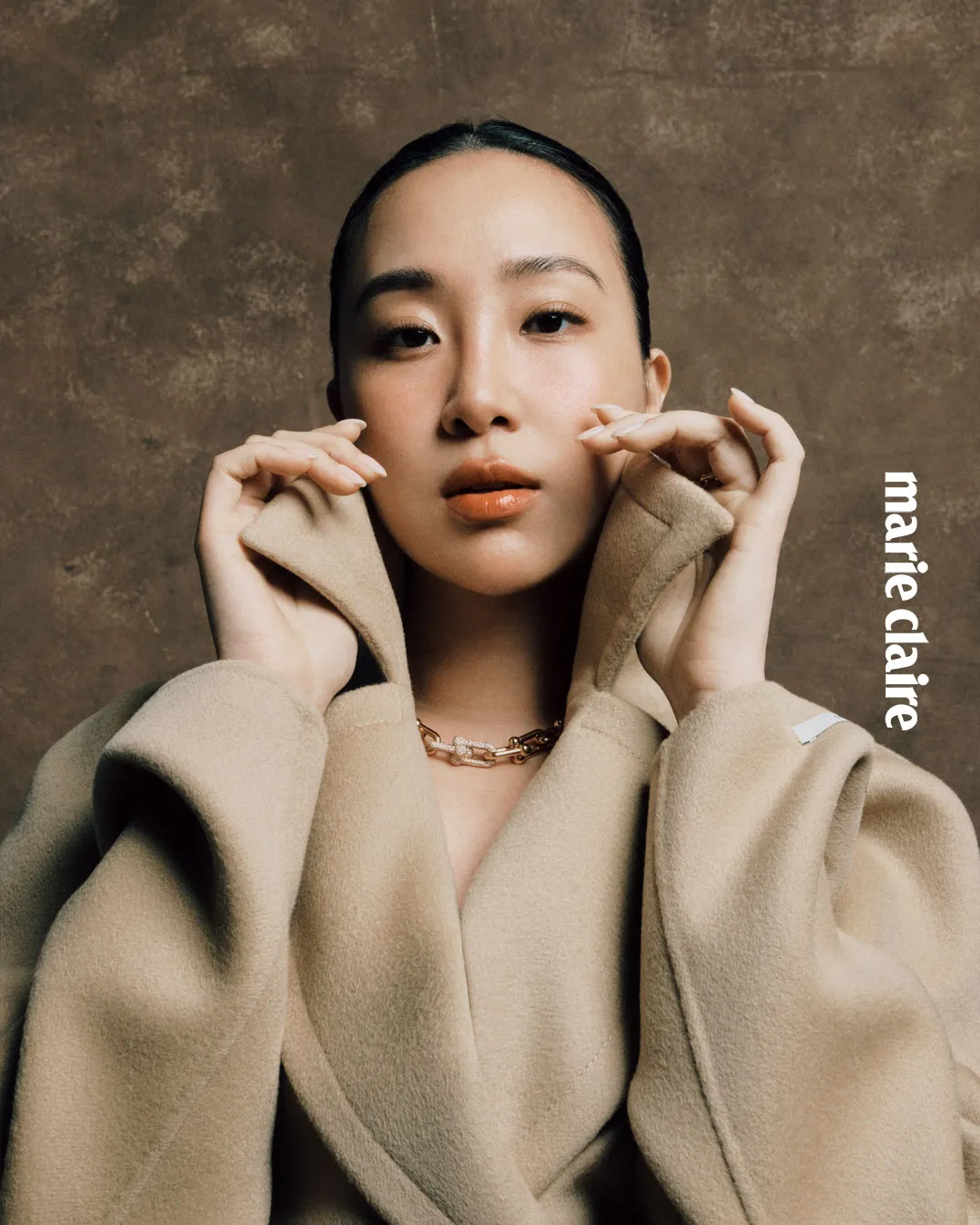 Melinda拍攝《Marie Claire美麗佳人》封面。《Marie Claire美麗佳人》國際中文版提供