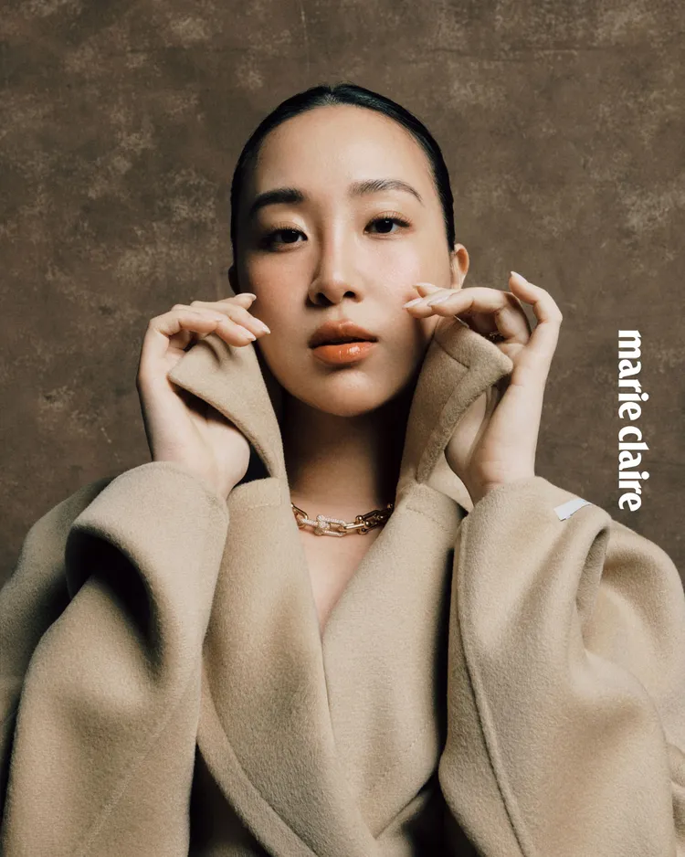 Melinda拍攝《Marie Claire美麗佳人》封面。《Marie Claire美麗佳人》國際中文版提供