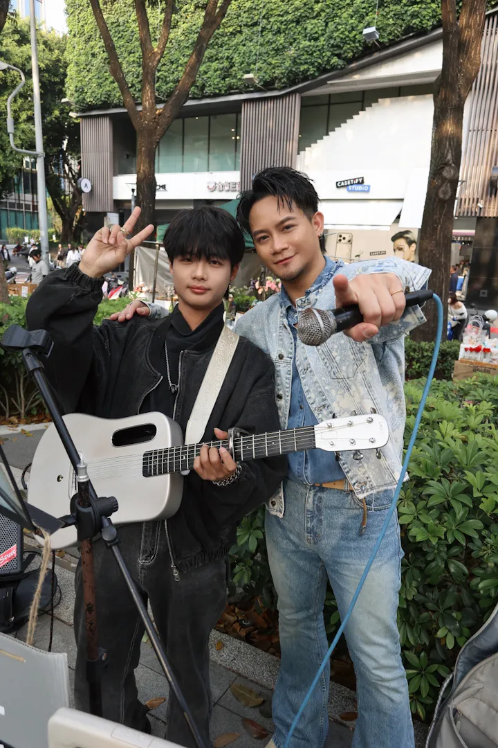 大Q秉洛在台中快閃文。众悅娛樂提供