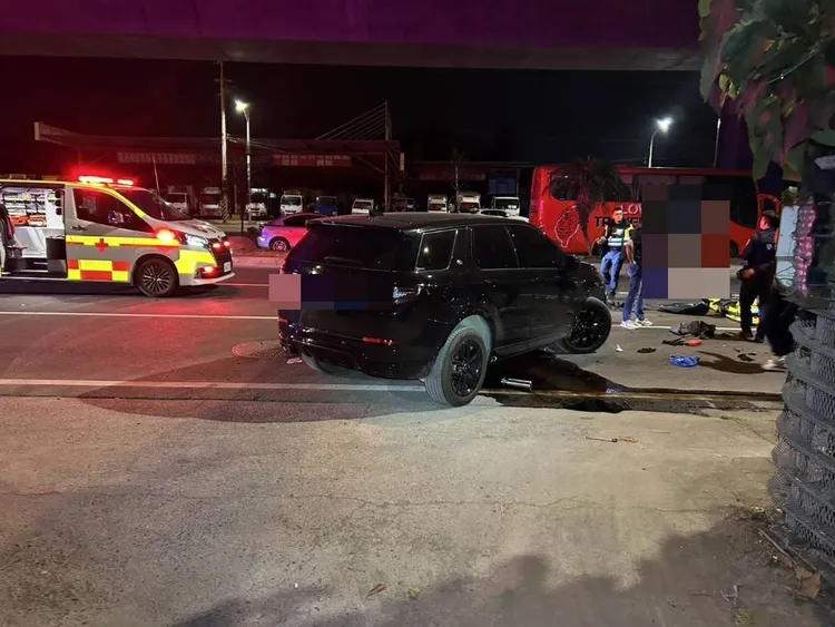 警方初步研判，休旅車駕駛游男從路旁起步，未禮讓直行車釀禍。民眾提供