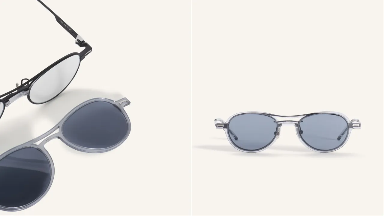 Maison Kitsuné X A. SOCIETY聯名系列HIKARI款太陽眼鏡，8200元。品牌提供