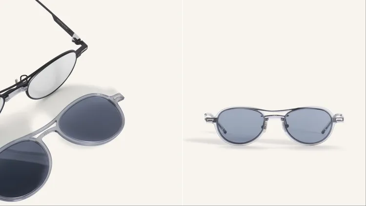 Maison Kitsuné X A. SOCIETY聯名系列HIKARI款太陽眼鏡，8200元。品牌提供