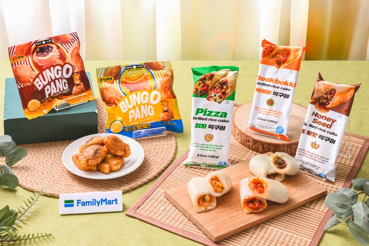 今（18日）起開賣韓國人氣品牌SEOUL MANIM（서울마님）多款烤年糕餅、韓式鯛魚燒。全家提供