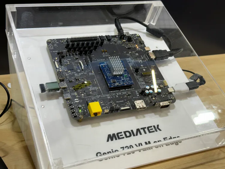 聯發科的Genio 790 VLM on Edge。呂承哲攝