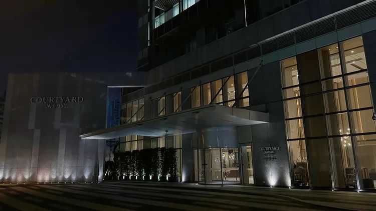 台北國泰萬怡酒店響應國際關燈日。國泰飯店觀光事業提供