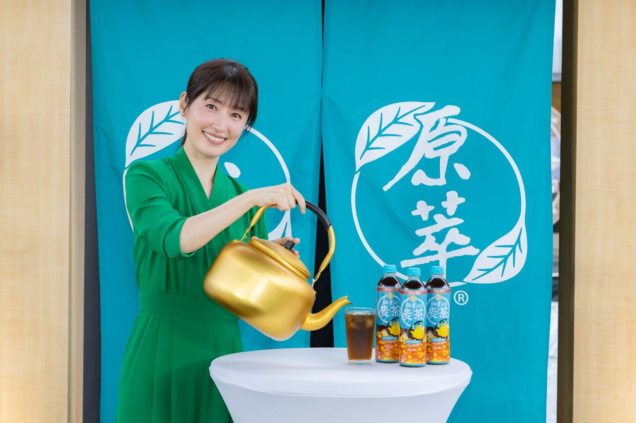 原萃推無咖啡因「鍋煮風味麥茶」 代言人田中千繪認證正統家鄉味