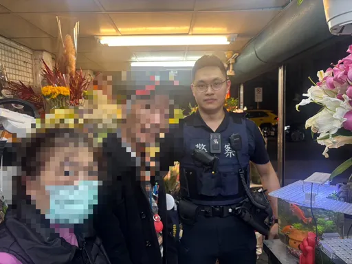 「一盆蘭花」成線索　捷警助迷途老翁找到回家的路