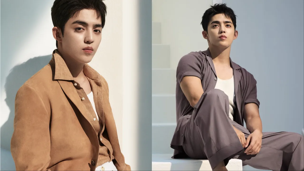 S.COUPS拍攝BOSS 2026春夏廣告。左圖品牌提供、右圖翻攝S.COUPS IG