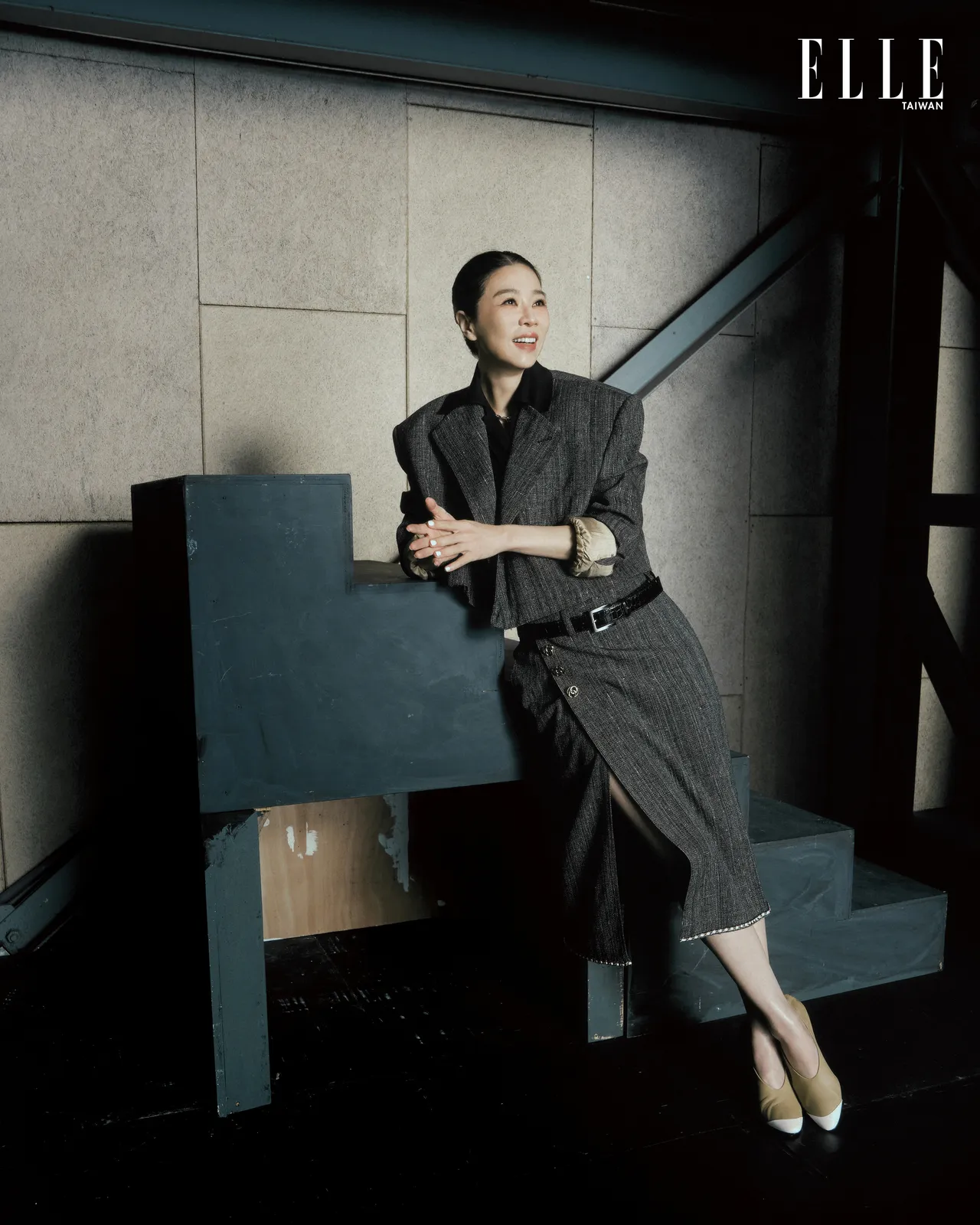謝盈萱拍攝《ELLE》封面。《ELLE》國際中文版提供