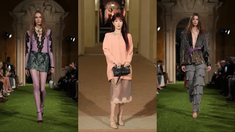 VALENTINO 2026秋冬大秀重返羅馬　楊紫來看84套華服交擾共振
