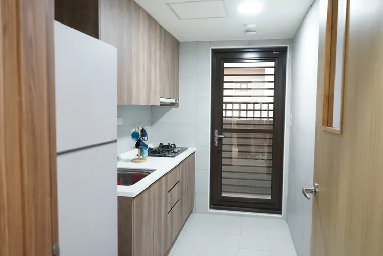 新北市三重區「富貴好室」社會住宅廚房。邱筠媜攝