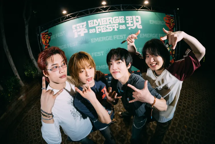 Dragon Pony由貝斯手片盛鉉（左起）、吉他手權世赫、主唱安太奎、鼓手高康熏組成。浮現祭提供