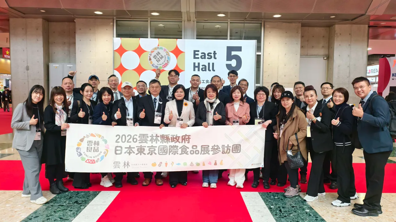 雲林縣長張麗善親自率隊參展，推廣台灣糧倉的堅強實力。雲縣府提供