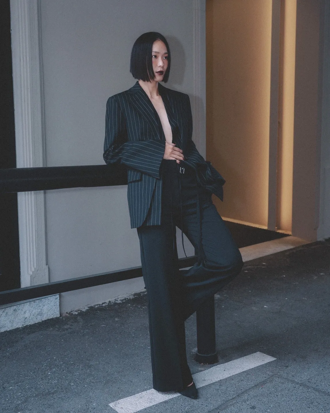 鍾瑶露出胸口很性感。星星相藝提供