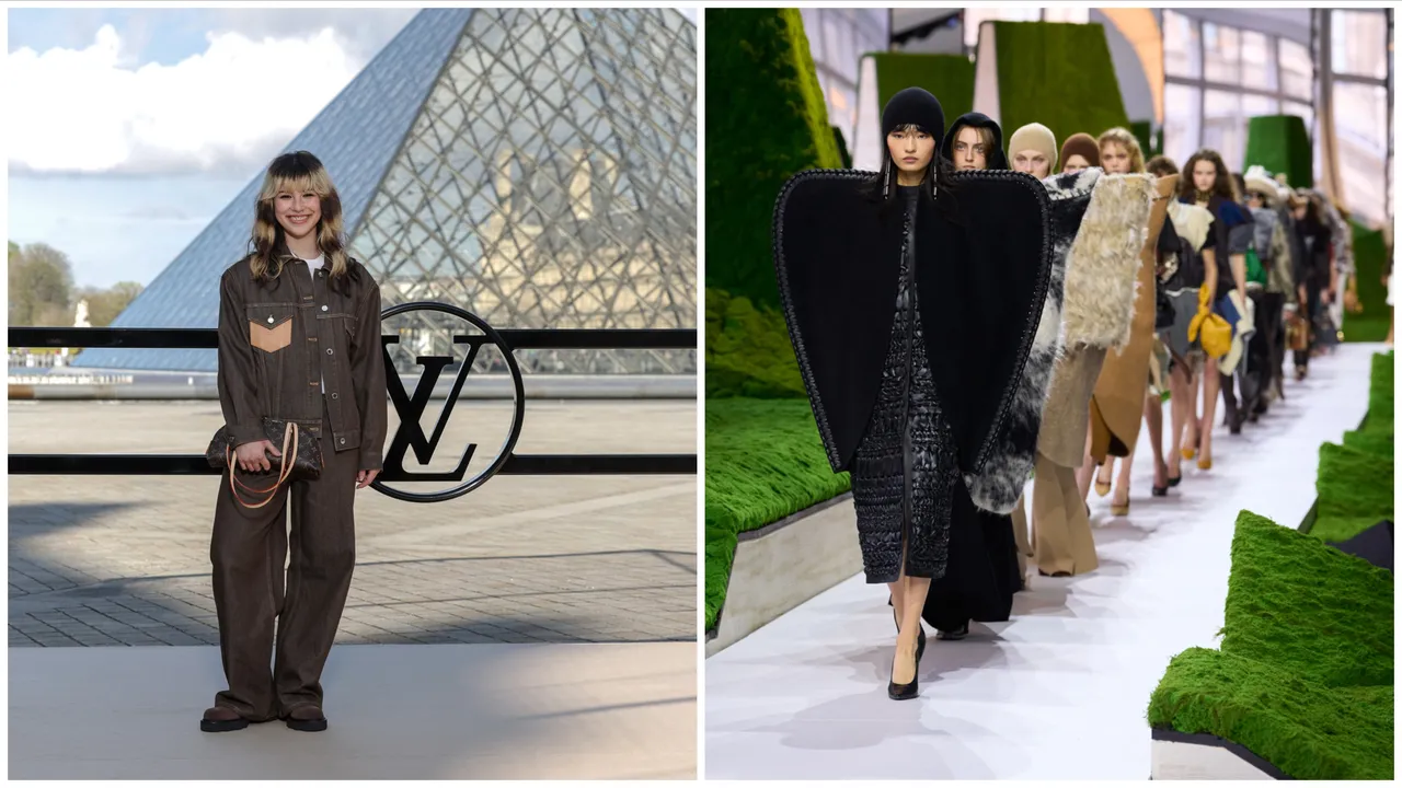 LV 2026秋冬大秀登場，本屆冬季奧運爆紅的美籍華裔花式滑冰選手劉美賢也受邀秀。品牌提供
