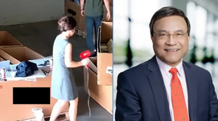 美超微共同創辦人廖益賢（左）勾結東南亞公司走私輝達晶片至中國。合成圖／呂承哲、美司法部