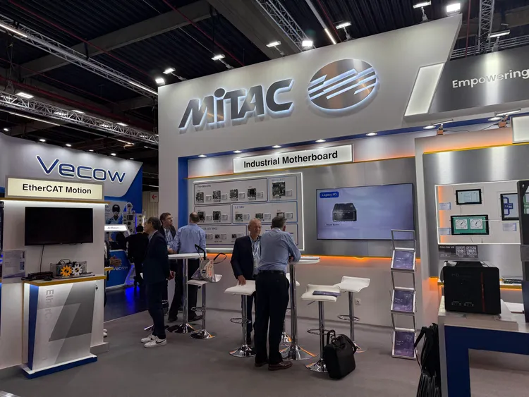 神達等台灣電子廠也一同參展Embedded World。呂承哲攝