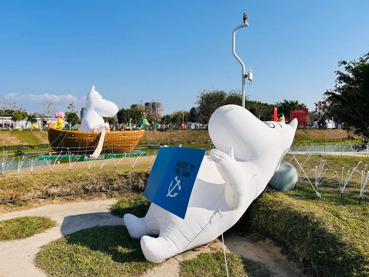 3月1日中央公園現場天氣清朗。市府提供