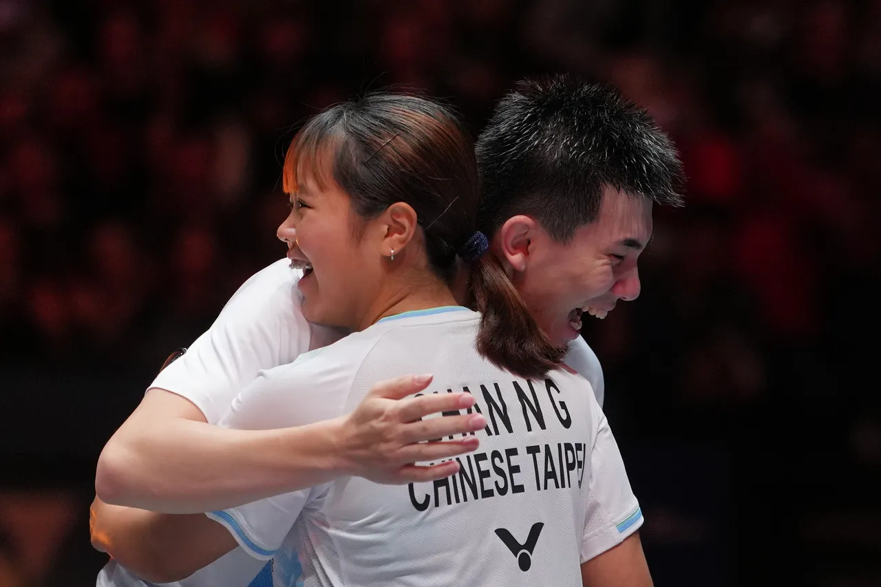 葉宏蔚、詹又蓁持續搭檔打出好成績，賽後也感動哭了。美聯社