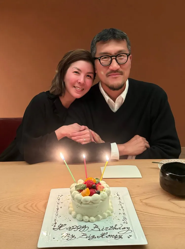 許茹芸與老公攜手相伴。 翻攝許茹芸IG