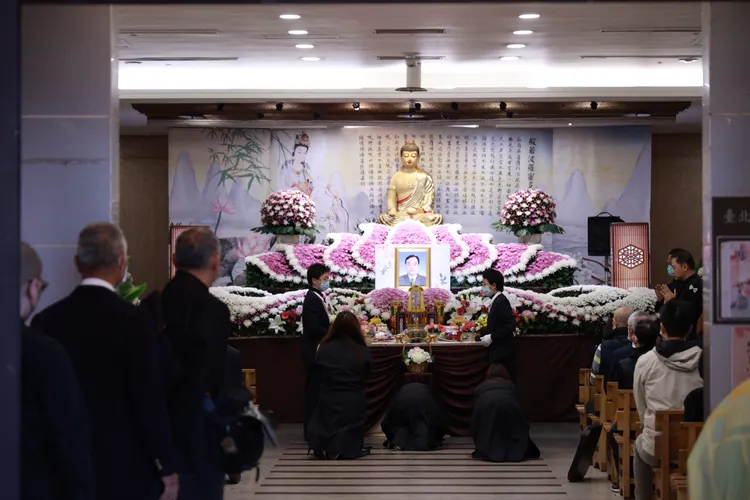 詹老師告別式。彭欣偉攝