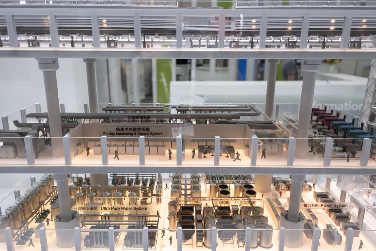 晶圓廠模型。崇越科技提供