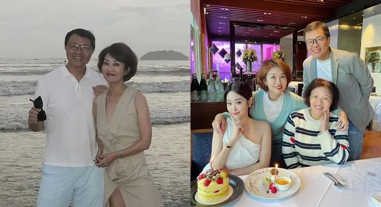 吳中純癌逝，丈夫梅聖旻、女兒梅嬿翎和吳媽媽都悲痛萬分。翻攝梅嬿翎IG