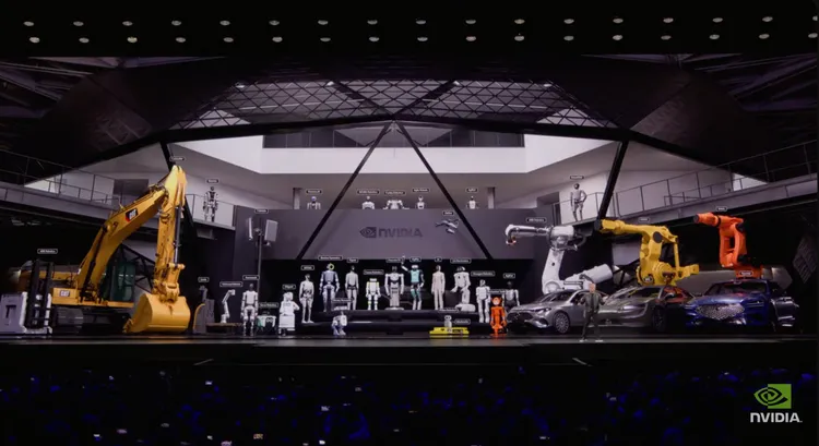 輝達執行長黃仁勳表示，輝達下一步目標，就是讓AI代理「實體化」。翻攝輝達YT官網