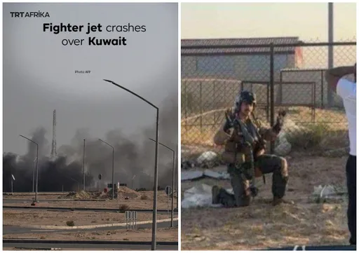 美軍戰機在科威特墜毀　全體機組人員生還