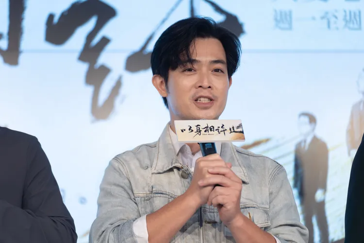 董季鑫分享過去曾替女演員解圍的故事。大愛提供