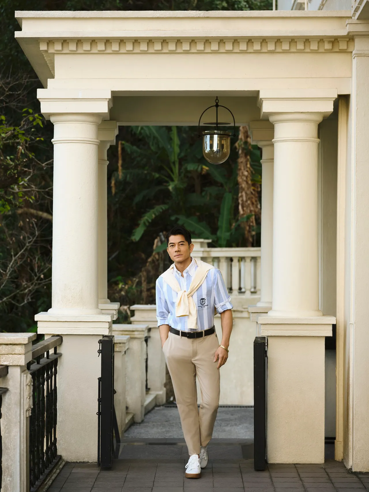 郭富城舉手投足間散發出校園男神般的青春氣息。品牌提供