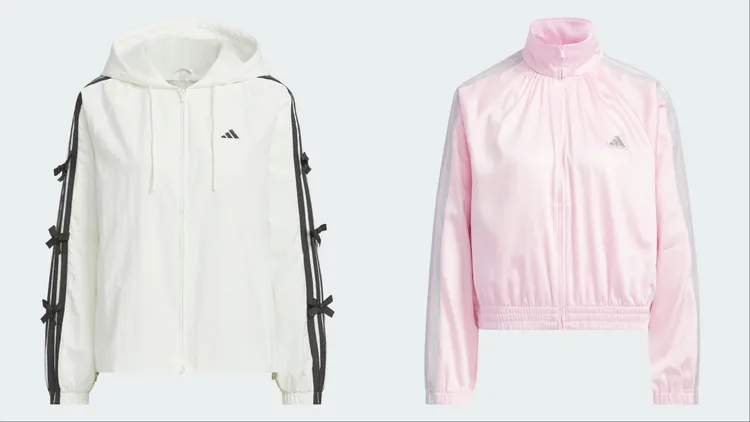 adidas「舞動系列」運動外套，各2890元。品牌提供