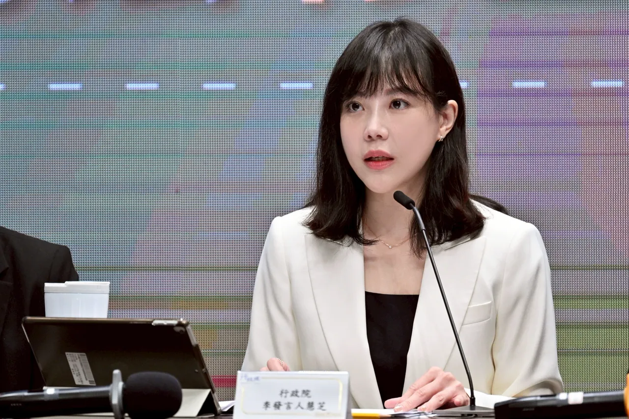 行政院發言人李慧芝。行政院提供