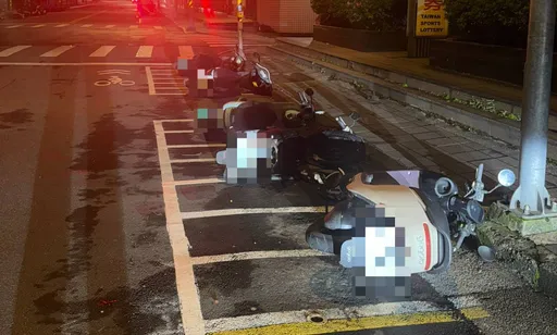 只因心情不好　男深夜推倒56部機車！南港警火速逮人