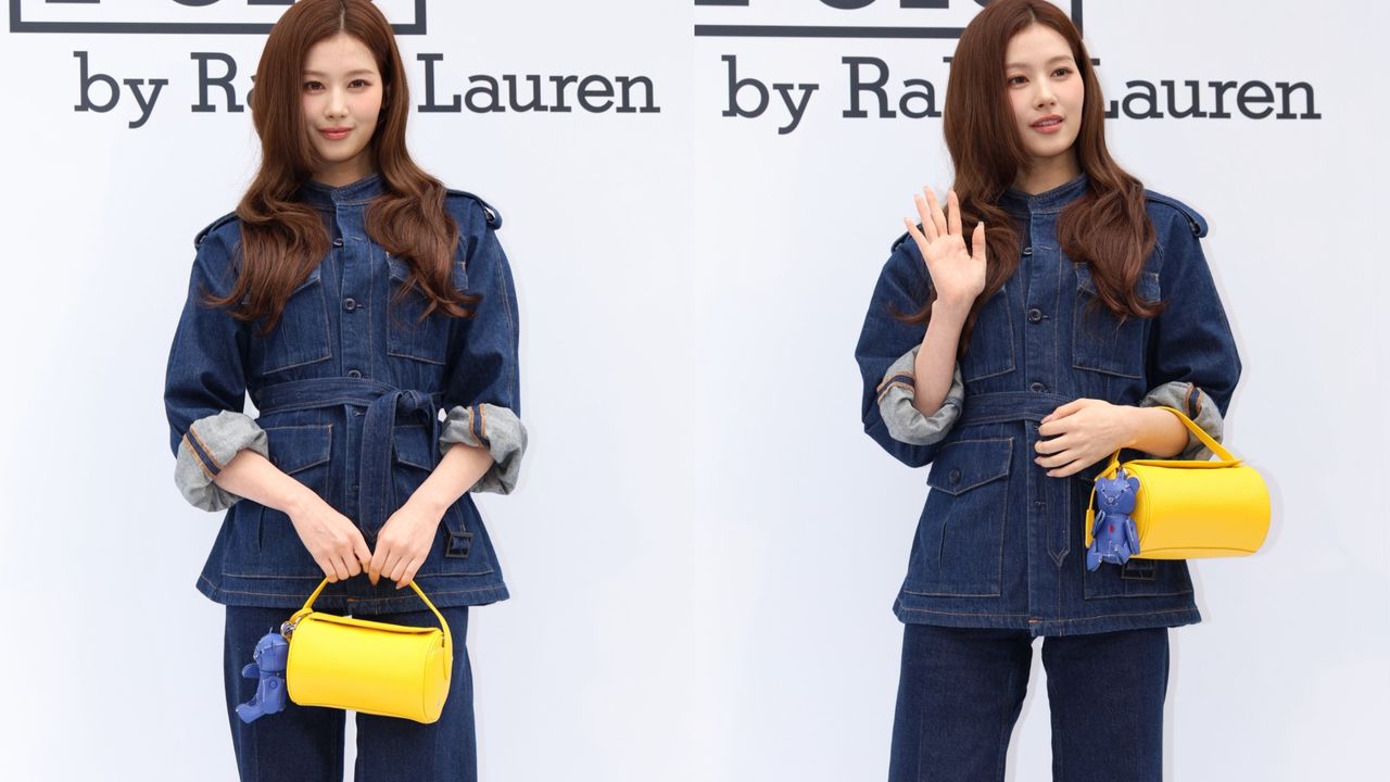 SANA搶逛Polo Play春夏限定店 拎黃色圓筒包搭小熊吊飾太Q
