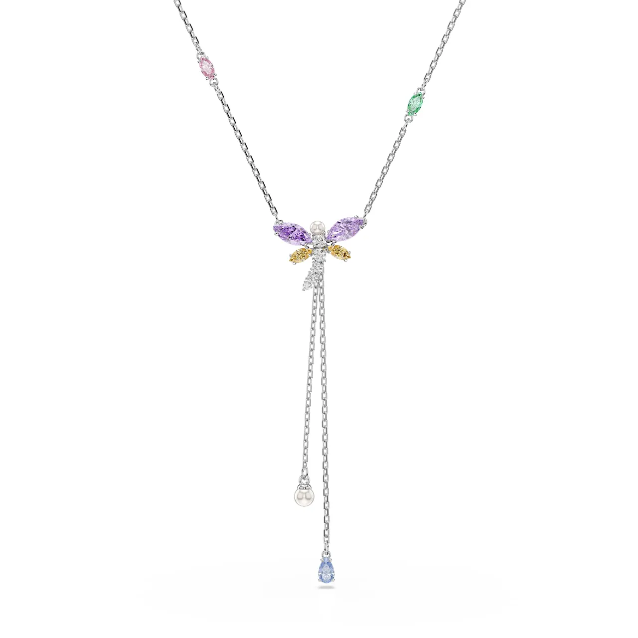 Ariana Grande x Swarovski Y形項鍊，7300元。品牌提供