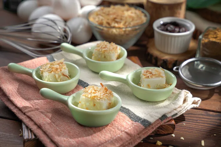 「椰香麻糬」入口柔軟彈牙、椰香四溢，是南洋獨特的韻味。君品Collection提供