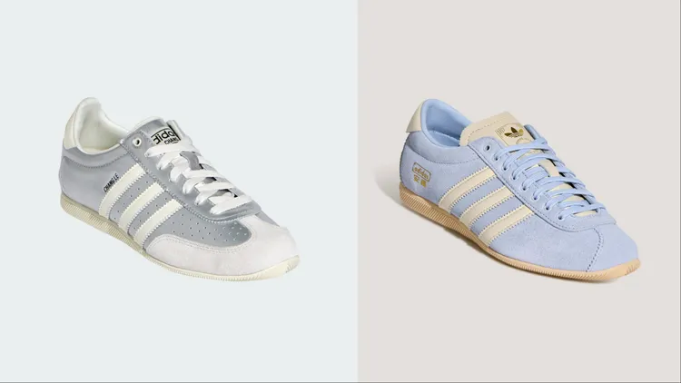 adidas Originals CHANGLE薄底鞋（左）3890元、ANFU薄底鞋（右）3690元。品牌提供