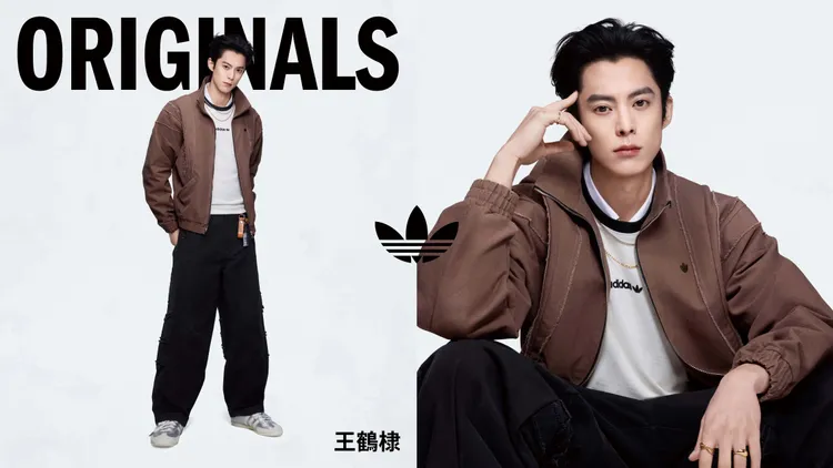 adidas Originals釋出王鶴棣首波形象照。品牌提供