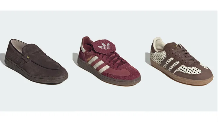 adidas Originals HANDBALL SPEZIAL樂福鞋（左起）3890元、HANDBALL SPEZIAL LT 4290元、SAMBA OG 4290元。品牌提供