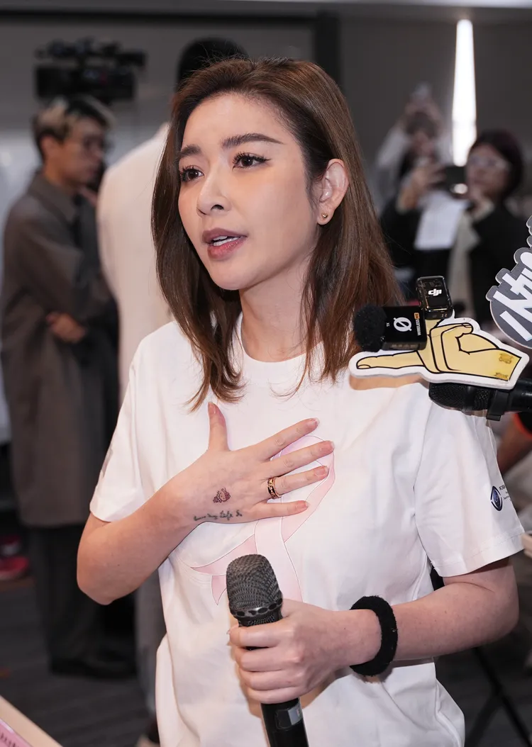 許維恩沒有喝符水。彭欣偉攝