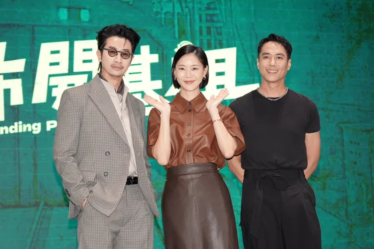 邱凱偉（左起）、鍾瑶、裝凱勛戲裡有感情糾葛。攝影中心攝