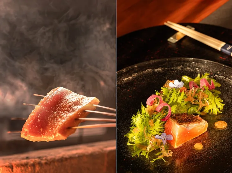 Ukai Kaiseki懷石-煙燻富士樽魚。業者提供